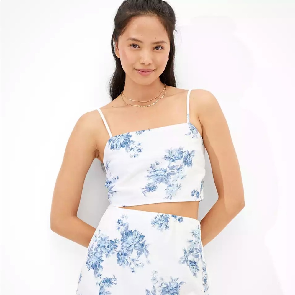 AE Slit mini skirt and top